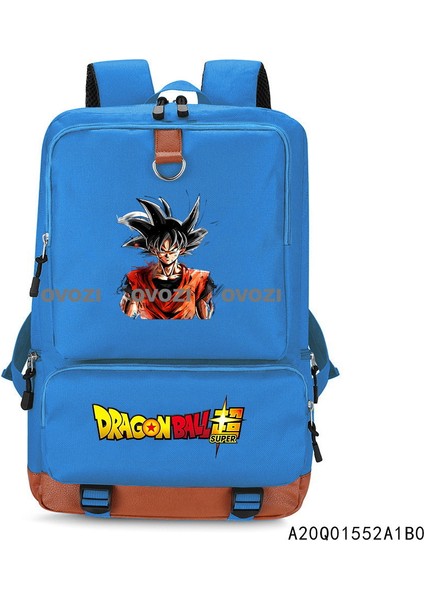 Ovozı 43CM Dragon Ball Karikatür Öğrenci Okul Çantası Günlük Omuz Çantası (Yurt Dışından)