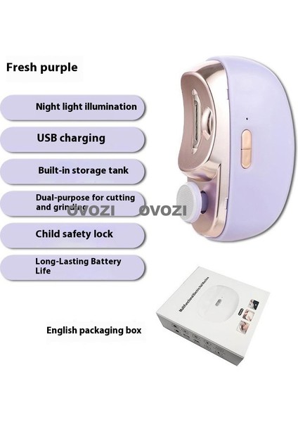 Ovozı Elektrikli Tırnak Makası Çok Fonksiyonlu Tırnak Bileyici (Yurt Dışından)