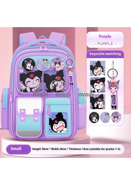 Ovozı Büyük Kapasiteli Karikatür Öğrenci Okul Çantası Günlük Omuz Çantası (Yurt Dışından)