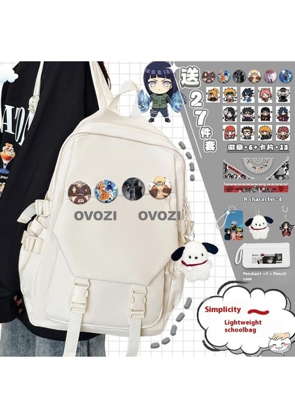 Ovozı Öğrenci Okul Çantası Seti Günlük Omuz Çantası (Yurt Dışından)