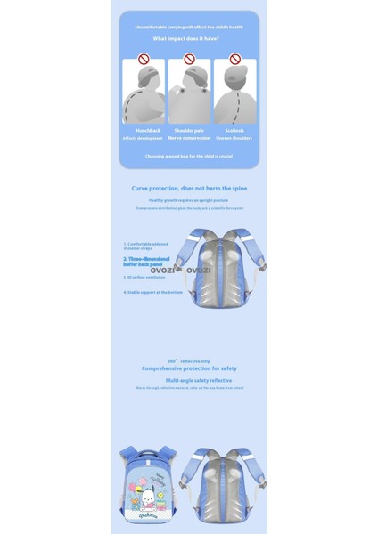 Ovozı Büyük Kapasiteli Yük Azaltma Omurga Koruma Öğrenci Okul Çantası Eğlence Omuz Çantası (Yurt Dışından) modelleri