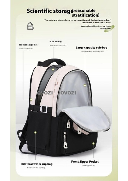 Ovozı Büyük Kapasiteli Öğrenci Okul Çantası Günlük Omuz Çantası (Yurt Dışından) fiyatları