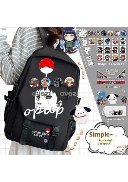 Ovozı Öğrenci Okul Çantası Seti Günlük Omuz Çantası (Yurt Dışından)