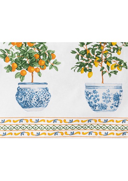 Citron Polycotton Masa Örtüsü - Turuncu - 160x200 cm fiyatları