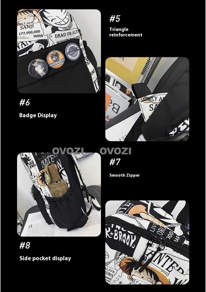 Ovozı Büyük Kapasiteli Öğrenci Okul Çantası Günlük Omuz Çantası (Yurt Dışından) indirimleri