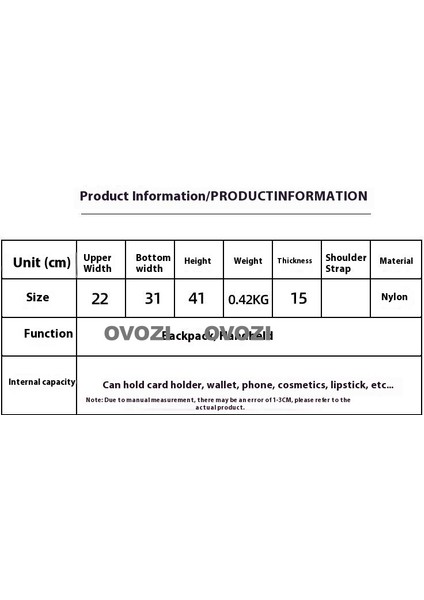 Ovozı Günlük Omuz Çantası Öğrenci Okul Çantası (Yurt Dışından) fiyatları