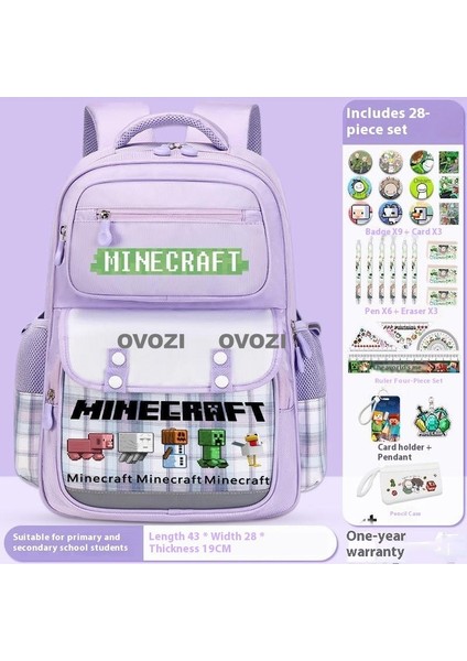 Ovozı Öğrenci Okul Çantası Seti Günlük Omuz Çantası (Yurt Dışından)
