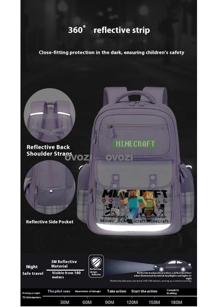 Ovozı Öğrenci Okul Çantası Seti Günlük Omuz Çantası (Yurt Dışından) modelleri