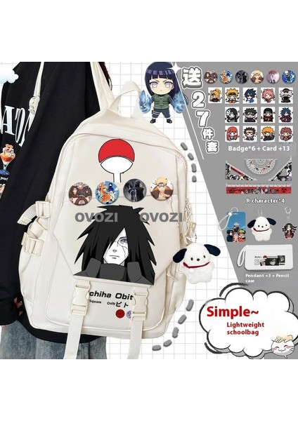 Ovozı Öğrenci Okul Çantası Seti Günlük Omuz Çantası (Yurt Dışından)