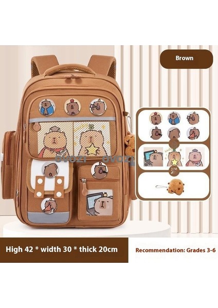 Ovozı Sevimli Karikatür Yük Azaltma Omurga Koruma Öğrenci Okul Çantası Eğlence Omuz Çantası (Yurt Dışından)