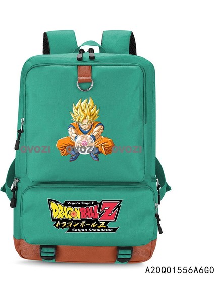 Ovozı 43CM Dragon Ball Karikatür Öğrenci Okul Çantası Günlük Omuz Çantası (Yurt Dışından)
