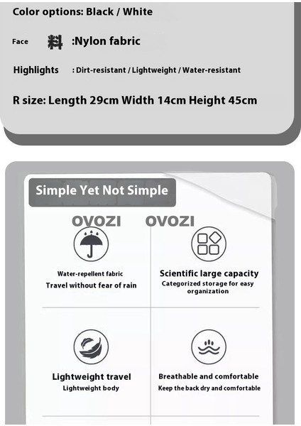 Ovozı Öğrenci Okul Çantası Seti Günlük Omuz Çantası (Yurt Dışından) fiyatları