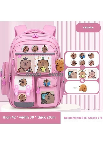 Ovozı Sevimli Karikatür Yük Azaltma Omurga Koruma Öğrenci Okul Çantası Eğlence Omuz Çantası (Yurt Dışından)