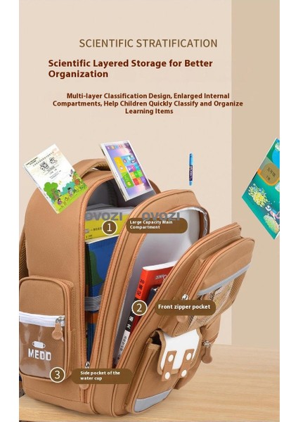 Ovozı Sevimli Karikatür Yük Azaltma Omurga Koruma Öğrenci Okul Çantası Eğlence Omuz Çantası (Yurt Dışından) modelleri