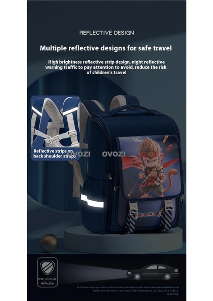 Ovozı Büyük Kapasiteli Karikatür Öğrenci Okul Çantası Günlük Omuz Çantası (Yurt Dışından) modelleri