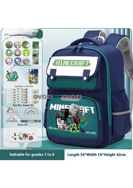 Ovozı Öğrenci Okul Çantası Seti Günlük Omuz Çantası (Yurt Dışından)