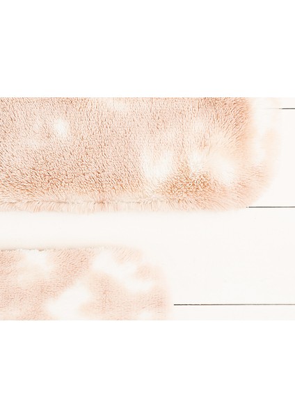 Damien 2'li Banyo Paspası - Beyaz/Pudra - 50x80 cm fırsatları