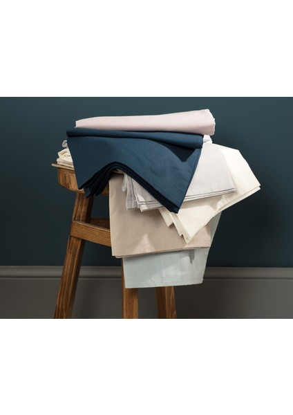 Manon Çift Kişilik %100 Pamuk Ranforce Lastikli Çarşaf - Lacivert fırsatları