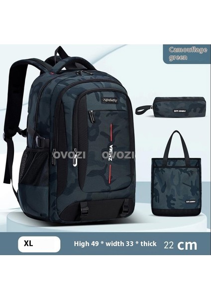 Ovozı Günlük Omuz Çantası Öğrenci Okul Çantası Seti (Yurt Dışından)