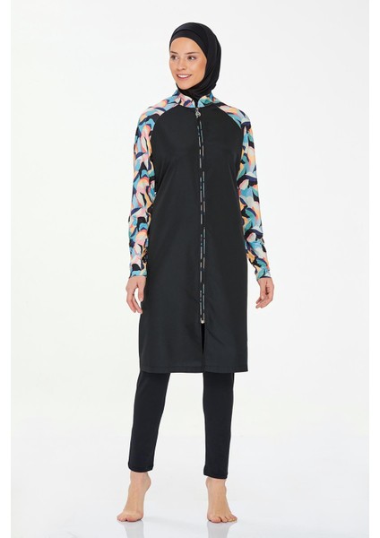 Likralı Tam Kapalı Tesettür Mayo Elena 8266 Siyah fiyatları