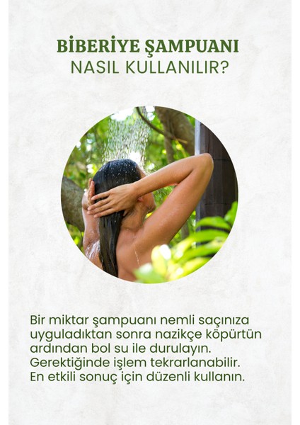 Biberiye Şampuanı Saç Uzamasına Yardımcı Biotin ve Argan Özlü 400 ml fırsatları