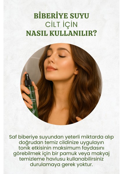 Biberiye Suyu Saç Uzamasını Destekleyici Saf Saç Toniği 100 ml fırsatları