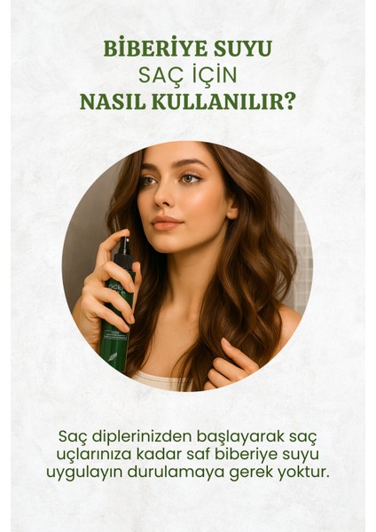 Biberiye Suyu Saç Uzamasını Destekleyici Saf Saç Toniği 100 ml indirimleri