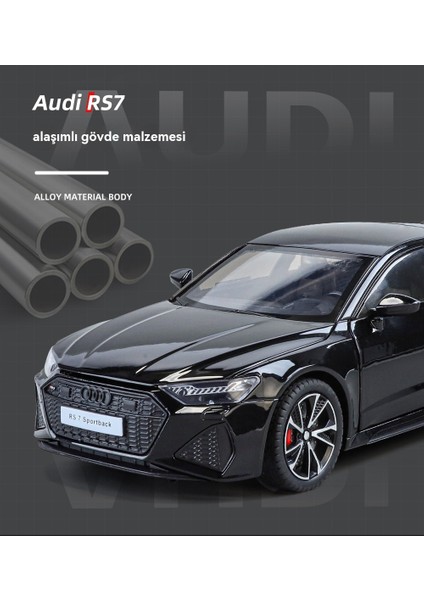 1 Ila 24 Audi Rs7 Spor Araba Ses ve Işık Geri Dönüş Oyuncak Araba (Yurt Dışından) modelleri
