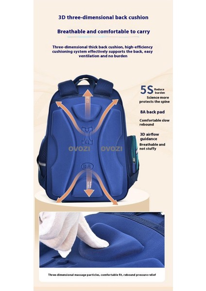 Ovozı Büyük Kapasiteli Yük Azaltma Omurga Koruma Öğrenci Okul Çantası Eğlence Omuz Çantası (Yurt Dışından) modelleri