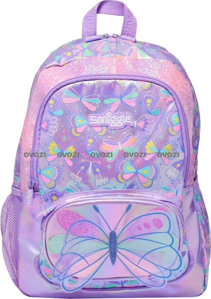 Ovozı 42CM Avustralya Smiggle Büyük Kapasiteli Karikatür Öğrenci Okul Çantası Eğlence Omuz Çantası (Yurt Dışından)