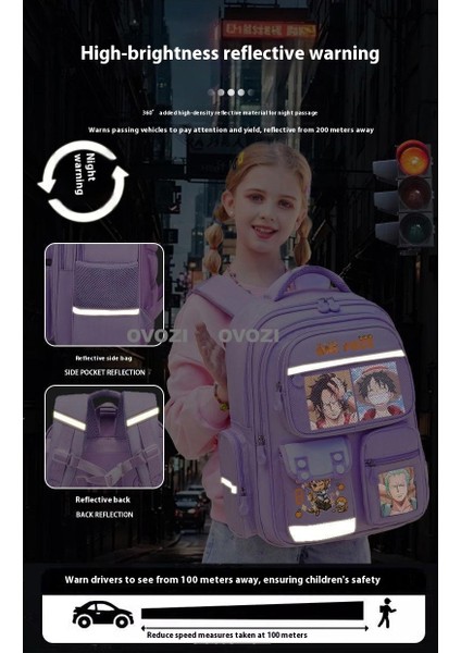 Ovozı 41CM One Piece Omurga Koruma Yük Azaltma Büyük Kapasiteli Öğrenci Okul Çantası Açılış Sezonu Hediye Çantası Eğlence Omuz Çantası (Yurt Dışından) indirimleri