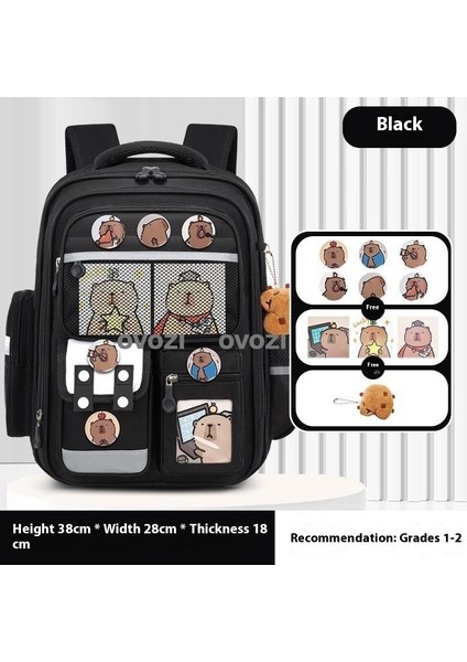 Ovozı Sevimli Karikatür Yük Azaltma Omurga Koruma Öğrenci Okul Çantası Eğlence Omuz Çantası (Yurt Dışından)