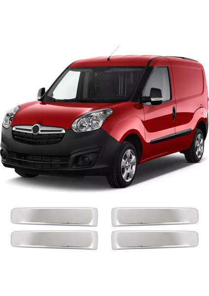 Opel Combo Uyumlu 2011-2017 Krom Kapı Kolu 4 Kapı Paslanmaz Çelik