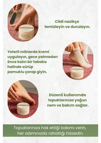 Ayak ve Topuk Bakım Kremi, Yumuşatıcı, Yoğun Nemlendirici Etkili Ayak ve Topuk Kremi 100 ml indirimleri