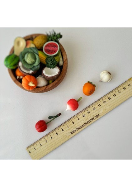 Minyatür Meyve Sebze Oyuncağı (26'lı) Tropikal Set fiyatları