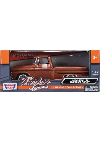 Motor Max Koleksiyon 1 / 24 Ölçek 1958 Gmc 100 Pickup Model Metal Araba Kırmızı fiyatları