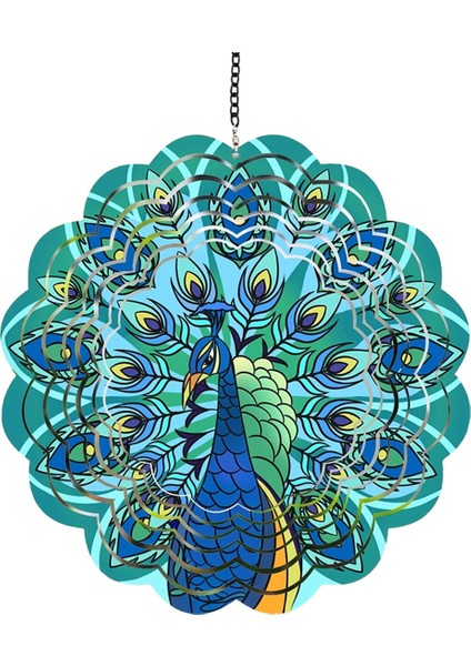 Tavus Kuşları Metal Rüzgar Döndürücüler - Kadınlar Için Hediyeler Anne, Büyükanne, Eş, Açık Hava ve Iç Mekan Dekorasyonları Için Asılı Rüzgar Döndürücü (Yurt Dışından)