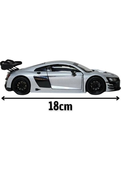 Motor Max Koleksiyon 1 / 24 Ölçek Audi R8 Lms Gt3 Metalik Gri Model Metal Araba fırsatları