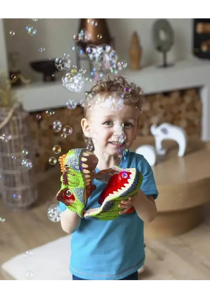 Dinozor Başlıklı Şarjlı Köpük Makinesi fiyatları