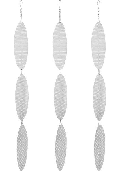 Paslanmaz Çelik Kuş Korkutucu Disk Seti, 3D Yansıtıcı Helix Rüzgar Döndürücüler Açık Bahçe Dekoru Bahçe Veranda Çiftlik-Balık Kılçığı (Yurt Dışından) modelleri