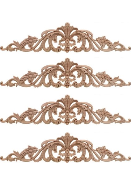 Adet Ahşap Oyma Çıkartması Ahşap Oyma Mobilya Aplikler Köşe Onlay Aplike Mobilya Ev Kapı Dekor Dıy (Yurt Dışından)