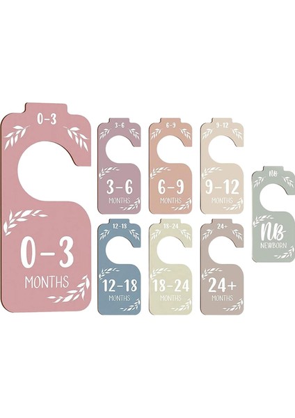 16 Adet Ahşap Bebek Dolabı Bölücüleri Bebek Giysileri Düzenleyici Yenidoğan Malzemeleri Yeni Ebeveynler Için (Yurt Dışından)