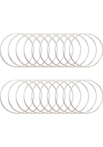 12 Adet 4 Inç Gümüş Metal Yüzükler Çemberler Makrome Yüzük Dream Catchers, Makrome ve Dıy El Sanatları Için (Yurt Dışından) fiyatları