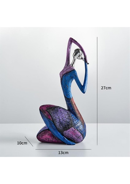 Kadın Sanat Figürleri Heykel, Ev Dekoru Için Renkli Reçine Soyut Kadın Heykeli, Oda A Için Yağlıboya Dekorasyonları (Yurt Dışından) modelleri