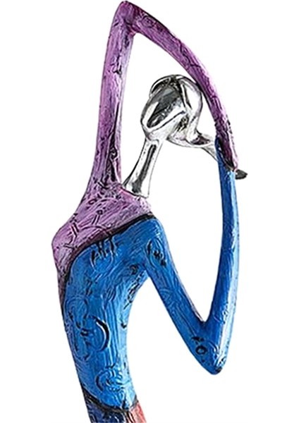 Kadın Sanat Figürleri Heykel, Ev Dekoru Için Renkli Reçine Soyut Kadın Heykeli, Oda A Için Yağlıboya Dekorasyonları (Yurt Dışından) indirimleri