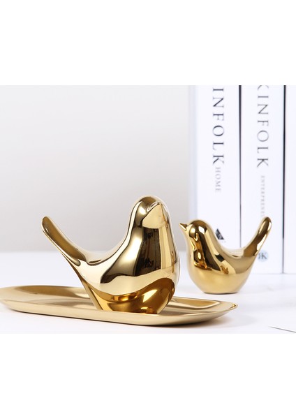 Polar Evi Altın Kuş Figürleri Modern Seramik Kuş Heykelleri Hayvan Heykel Ev Dekorasyon El Sanatları Altın Seramik-L (Yurt Dışından) fiyatları