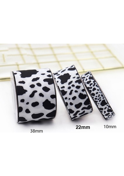 Adet Beyaz Siyah Inek Baskı Kablolu Kenar Şerit Zanaat Şeritler Hediye Paketleme Şerit Hayvan Baskı Şerit Dıy El Sanatları Parti Için (Yurt Dışından) indirimleri