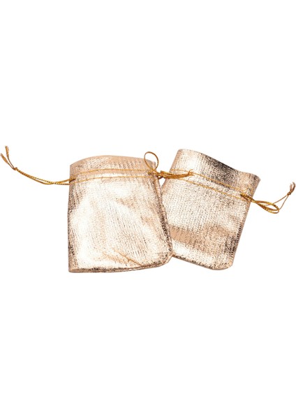 100 Adet Altın Folyo Organze Çanta Şeker Hediye Keseleri Noel Dekorasyon Düğün Parti Favor Kese Hediye Paketleme Torbaları Ipli Kese 5X7CM (Yurt Dışından) fırsatları