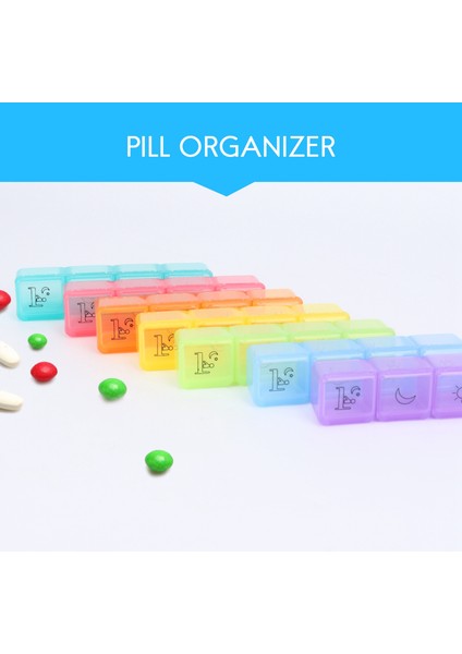 Haftalık Hap Organizatörü, 2. Nesil Ekstra Büyük Hap Kutusu Kasası (7 Günlük / Günde 4 Kez), Bol Miktarda Balık Yağı, Vitamin, Takviye ve Tutmak (Yurt Dışından) indirimleri