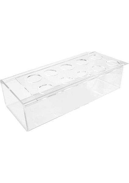 Şeffaf Akrilik Çiçek Vazosu Dikdörtgen Çiçek Orta Parçası Yemek Masası Için 9.8 Inç Uzunluğunda Dikdörtgen Dekoratif Modern Vazo (Yurt Dışından)